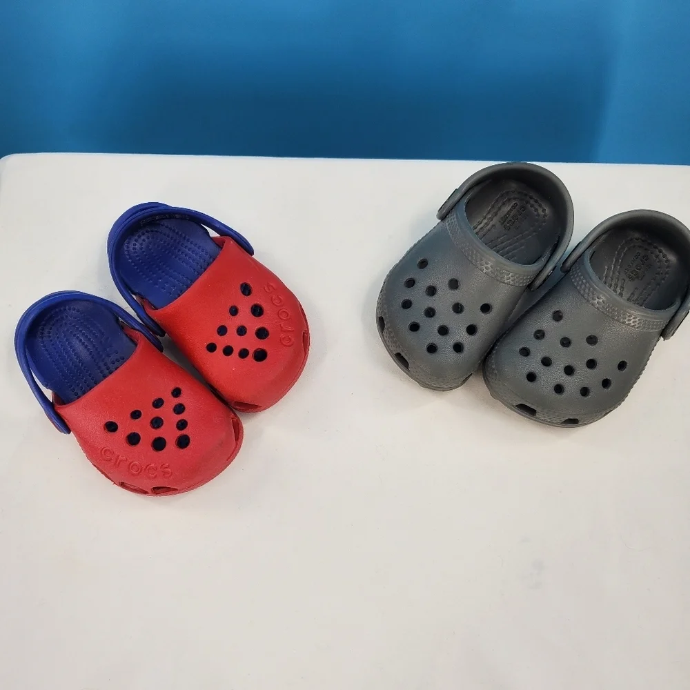 CROCS kids bundle of two pair 4T